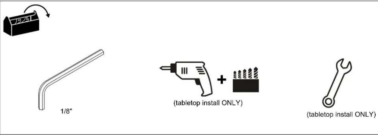 Chief HTSTS - TOOLS REQUIRED FOR INSTALLATION - 1