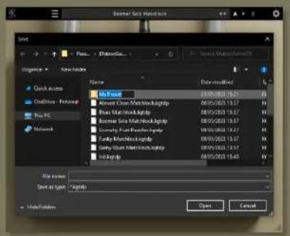 Kuassa Efektor Gainia TD - Preset Management - 1
