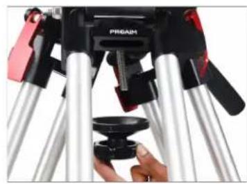 Proaim P-LLBT-100 - 100mm Bowl Baby Camera Tripod Stand Setup - 14