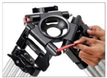 Proaim P-LLBT-100 - 100mm Bowl Baby Camera Tripod Stand Setup - 4
