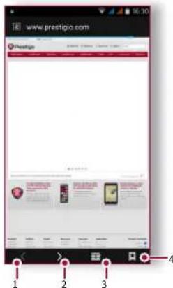 PRESTIGIO MultiPhone Wize G3 - Browse a web page - 2