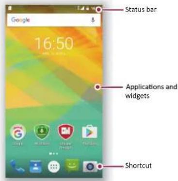 PRESTIGIO MultiPhone Wize G3 - Home screens - 1