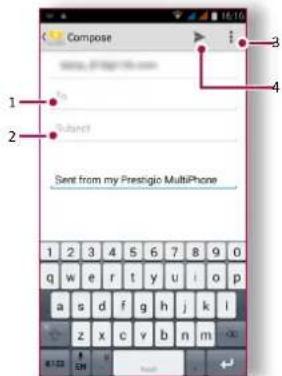 PRESTIGIO MultiPhone Wize G3 - Send a mail - 1