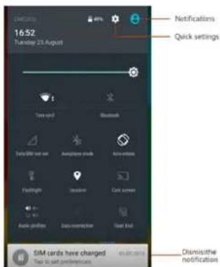 PRESTIGIO MultiPhone 3530 DUO - Use the notifications panel - 1