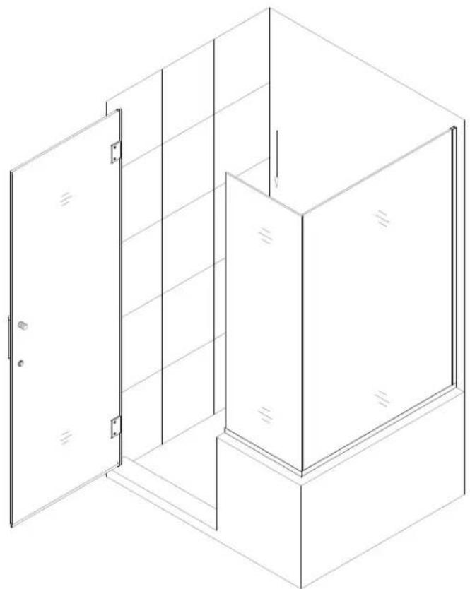 DreamLine Unidoor Plus SHEN-2428303436-04 - NOTE: - 1