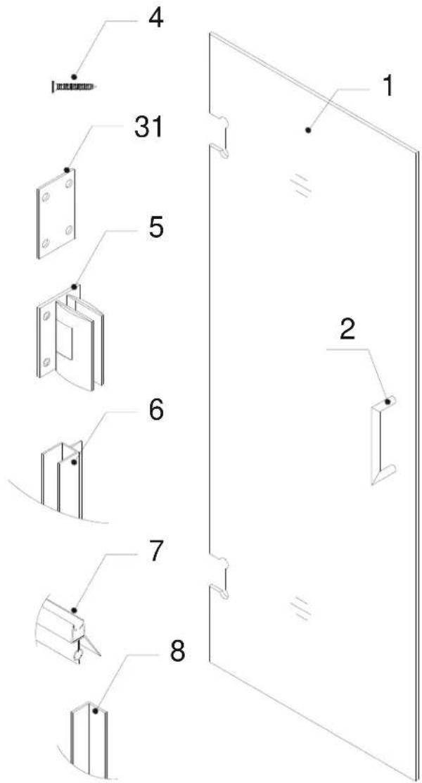 DreamLine Unidoor Plus SHEN-2428303436-04 - Preparation - 13