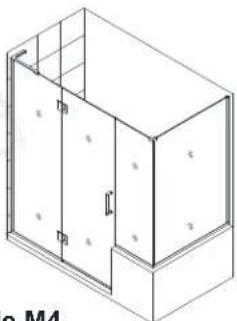 DreamLine Unidoor-X E12730-04 - This Unidoor-X Style M manual is used with the following Model Styles: - 12