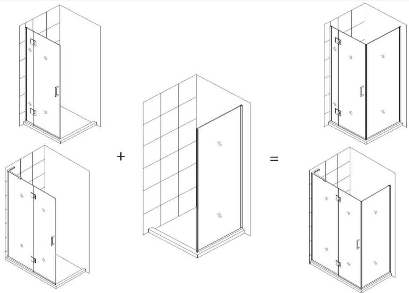 DreamLine Unidoor-X E12730-04 - SHOWER ENCLOSURE INSTALLATION INSTRUCTIONS - 1