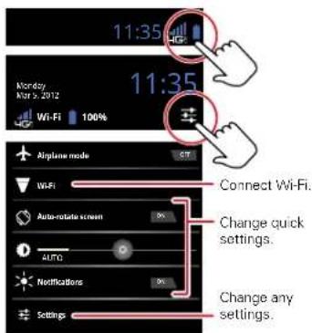 MOTOROLA DROID XYBOARD 8.2 - SETTINGS - 1
