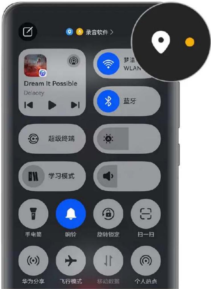 HUAWEI Mate 70 Air - 通过隐私灯了解权限使用 - 1