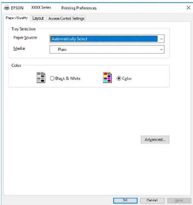 EPSON WorkForce Pro WF-C8690D3TWFC - Printing from the PostScript Printer Driver on Windows - 1