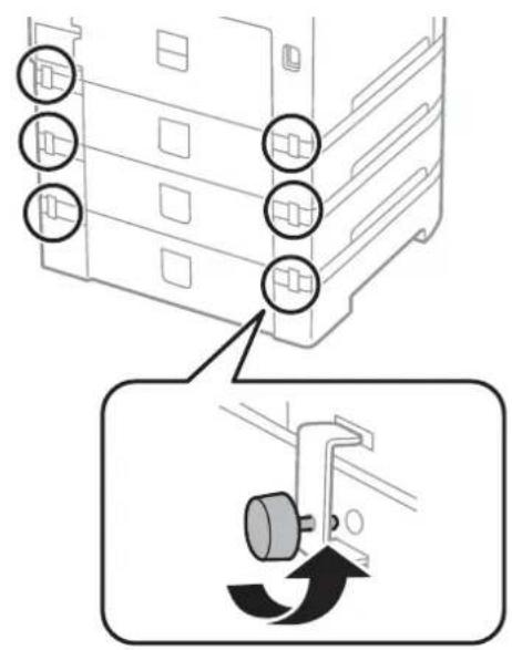 EPSON WorkForce Pro WF-C8690D3TWFC - When Moving the Printer with Optional Paper Cassette Units Attached - 1
