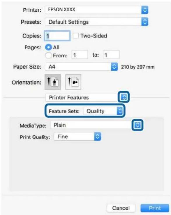 EPSON WorkForce Pro WF-C8690D3TWFC - Printing from the PostScript Printer Driver on Mac OS - 1