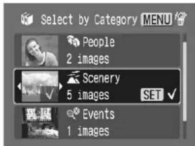 CANON IXUS 900 Ti - ●[Select by Date] [Select by Category] [Select by Folder] - 1