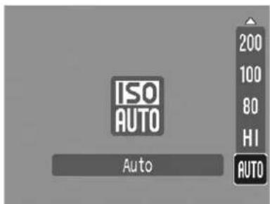 CANON IXUS 900 Ti - Press the ISO button and use the ↑ or ↓ button to switch settings. - 1