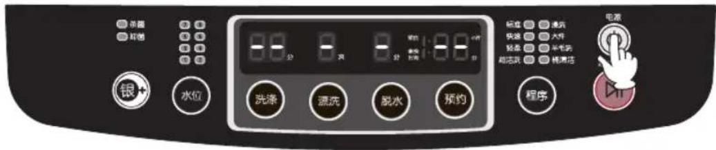 SAMSUNG XQB60-C88A - 三、接下电源键,接通电源 - 1