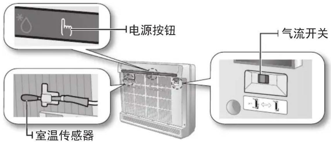 电源按钮 气流开关 室温传感器