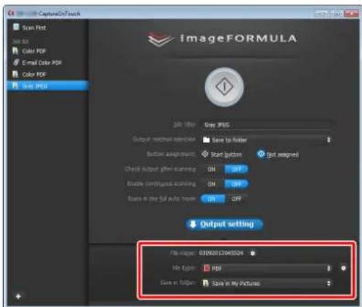 CANON DR-C130 - [Output setting] [Çıkış ayarı] düğmesine tıklayın ve çıkış ayarlarını yapılandırın. - 1