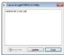 CANON imageFORMULA Utility CANON CR-C130 USB