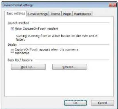 CANON DR-C130 - [Basic settings] [Temel ayarlar] Sekmesi - 1