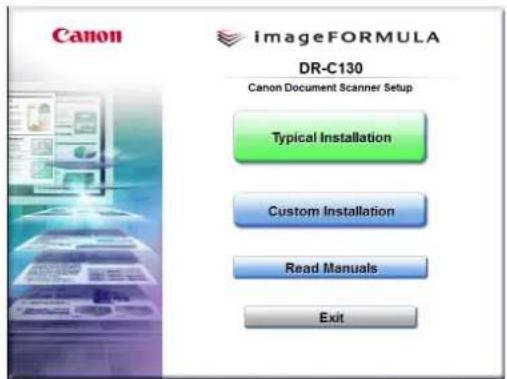 CANON DR-C130 - [Typical Installation] [Normal Yükleme] düğmesine tıklayın. - 1