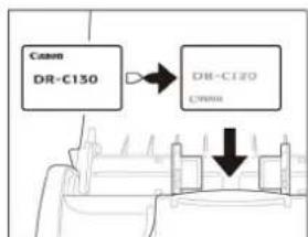 CANON DR-C130 - Kartların Yerleştirilmesi - 2