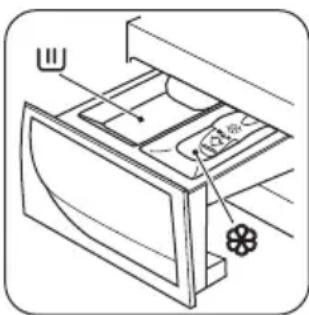 ZANUSSI ZWG 7100 P - Откройте дозатор моющих средств - 1
