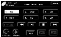 CD Changer 1. CD 2. VCD 3. CD 4. Mp3 5. CD 6. CD 100 ASL 100 100 100 100 100 100 100 100 100 100 100 100 100 100 100 100 100 100 100 100 100 100 100 100 100 10 RPT RAND SCAN