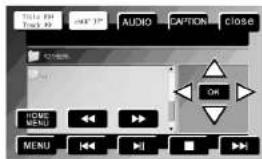 TIME: FM Track: 20 AVG: 10 AUDIO CAPTION CLOSE ON HOME MENU MENU ON
