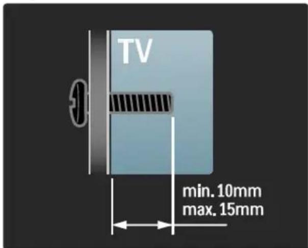 TV min. 10mm max. 15mm