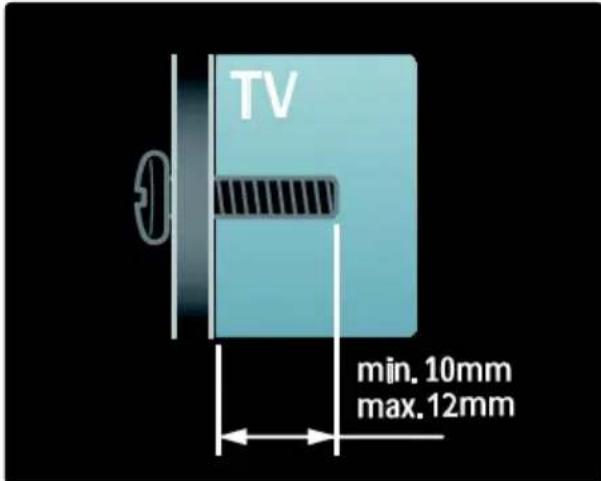 TV min. 10mm max. 12mm