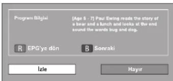 SHARP LC-70LE836S - EPG'yi kullanarak saat ayarı yapma - 1