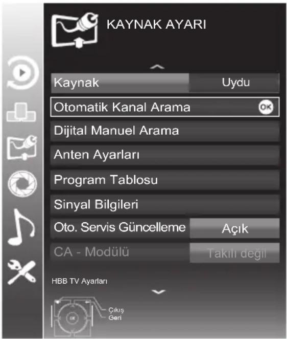 Arçelik A55-LB-9377 - Analog kanalların otomatik olarak ayarlanması - 1