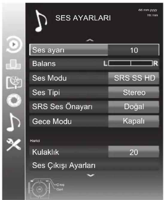 Arçelik A55-LB-9377 - Ses ayarlarının yapılması - 1