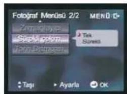 Fotograf Menüsl 2/2 Zemir type Sanskı polym Tek Suresa Tek Suresa Taşu Ayarla OK