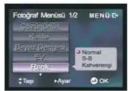 Fotograf Menisü 1/2 Cözpürles Költan Bever 40mg-5 EV Rank Normal S-B Kahverengi Taqi Ayar OK