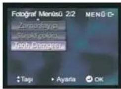 Fotograf Menusü 2/2 MENÜ € Zemontayu Sunki peiko Tech Damage Taşı Ayaria OK