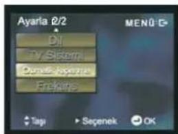 Ayarla 2/2 Dil Ty Sisens Cone-Pasımla Frenks MENU Tagu Seçenek OK