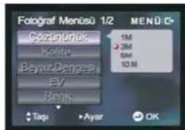 Fotograf Menüsl 1/2 COZIGNÖRİK Koöltis Bayes-Dengesi EV Bank Taq Ayar OK M 3M 5M 10M