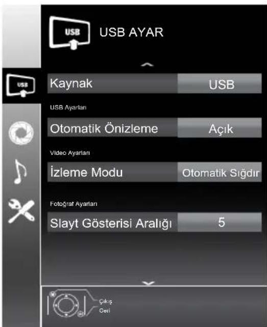 Arçelik A22-LEG-2B - USB ayarları - 1