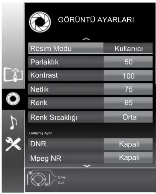 Arçelik A22-LEG-2B - Görüntü ayarlarının yapılması - 1