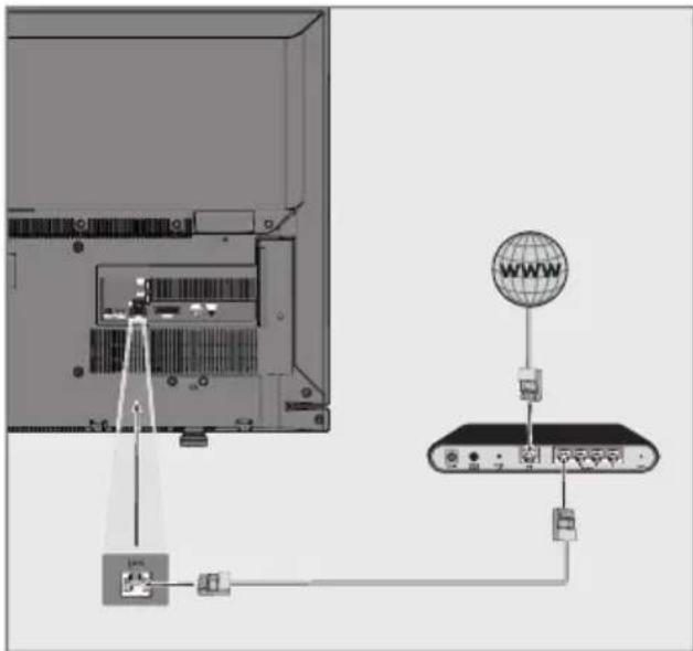 GRUNDIG 55 VLE 6535 BL - Kablolu ağ bağlantısı - 1