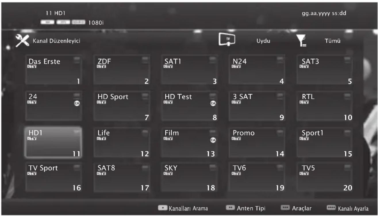 11 HD1 1080i gg.aa.yyyy ss:dd Kanal Düzenleyici TV Uydu Tümü Das Erste ZDF SAT1 N24 SAT3 1 2 3 4 5 24 HD Sport HD Test 3 SAT RTL 7 8 9 10 HD1 Life Film Promo Sport1 11 12 13 14 15 TV Sport SAT8 SKY TV6 TV5 16 17 18 19 20 • Kanallari Arama • Anten Tipi ••• Araçlar ••• Kanali Ayarla