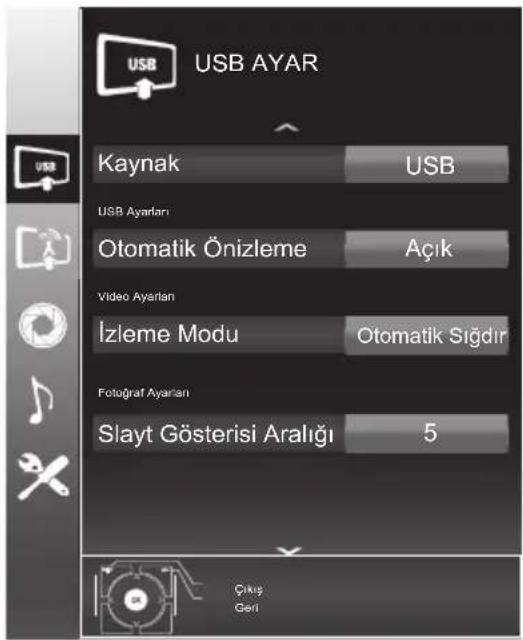 Arçelik A46-LEG-3B - USB ayarları - 1