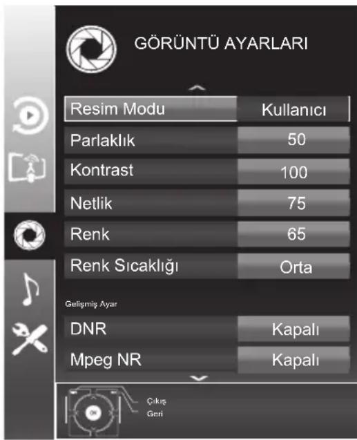Arçelik A46-LEG-3B - Görüntü ayarlarının yapılması - 1