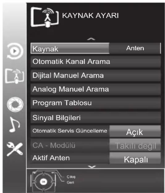 Arçelik A46-LEG-3B - Analog kanalların otomatik olarak ayarlanması - 1