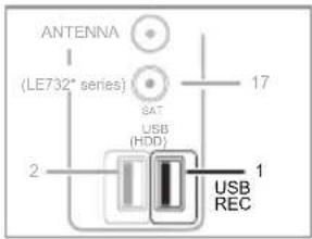 SHARP LC-40LE730EVNET - USB REC (Video Kaydedici) - 1
