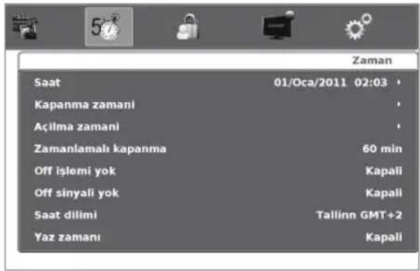 SHARP LC-40LE730EVNET - Zaman ayarları - 1