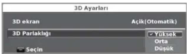SHARP LC-40LE730EVNET - TV ayarlarının 3D görüntü izlemeyi geliştirecek şekilde yapılandırılması - 1