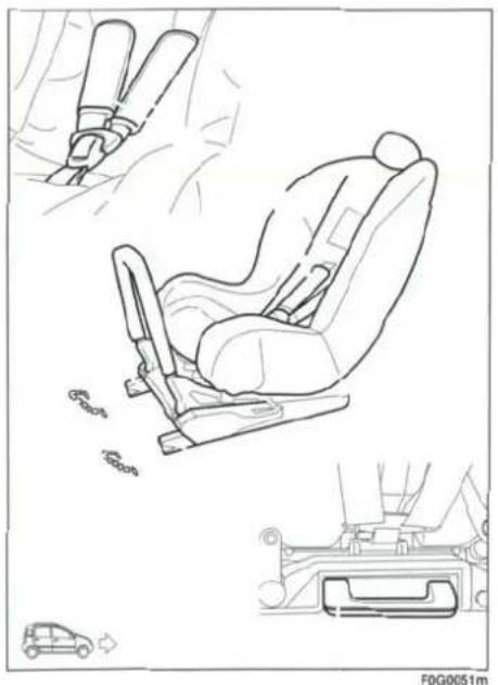 FIAT Panda (2005) - "ISOFIX" ÇOCUK GÜVENLİK SİSTEMİNİ TAKMAK İÇİN ÖN AYAR - 2